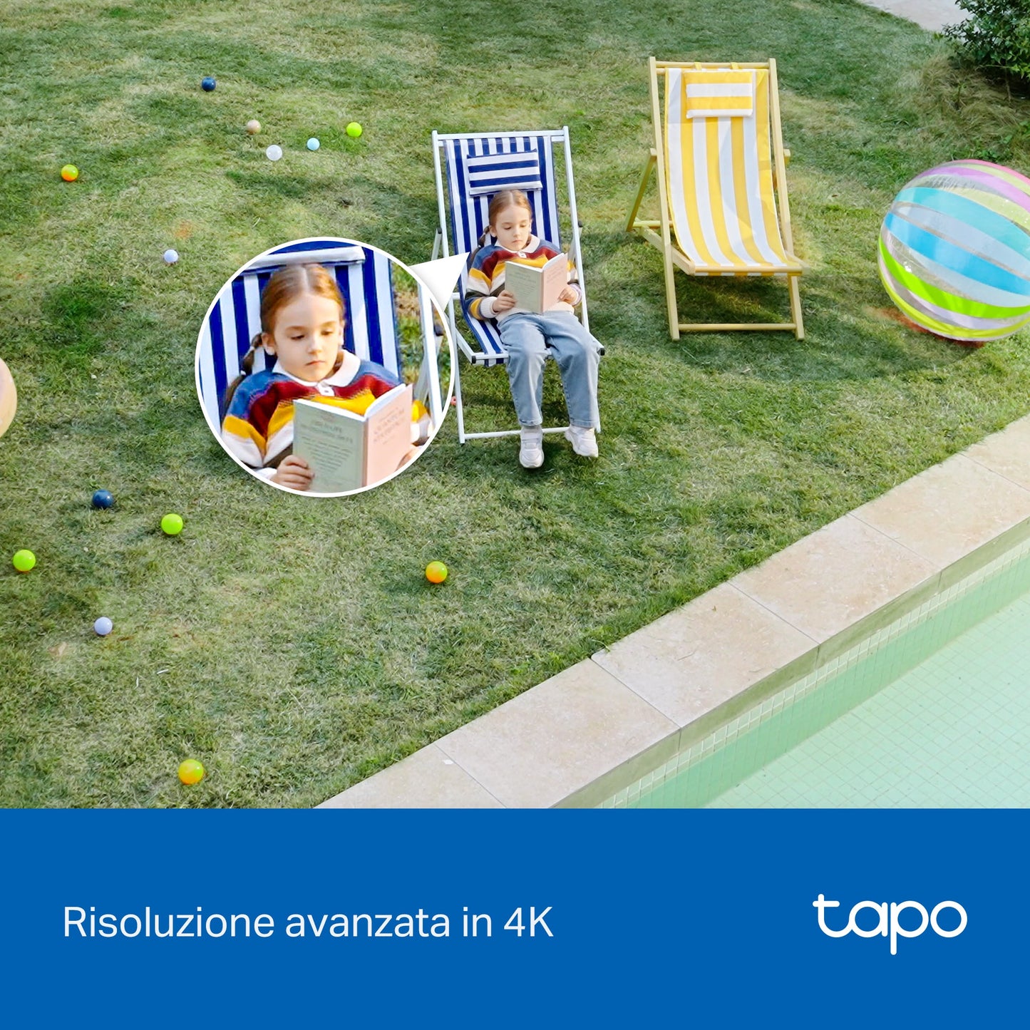 Tapo C560WS Telecamera Wi-Fi Esterno 4K 8MP, 360° Visuale, Visione Notturna a Colori Starlight, Wi-Fi/Ethernet, ⚠️Non a batteria