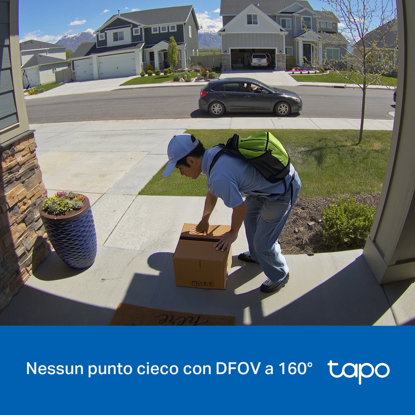 Tapo D205 Video Campanello 2K 3MP, Visione Notturna, Batteria 5200mAh