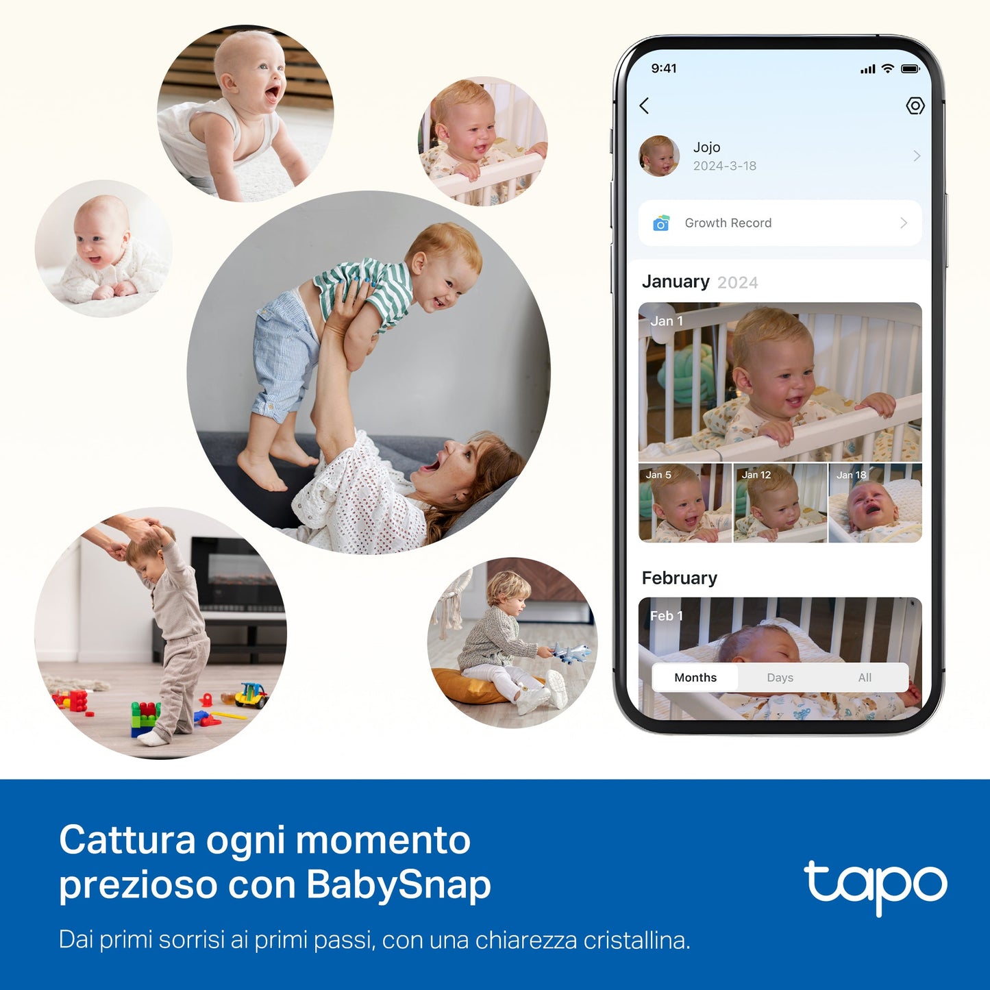 Tapo C840 Baby Monitor, Telecamera Wi-Fi Interno 4MP+2MP Doppia Lente, Visione Notturna e Allarme Urlo