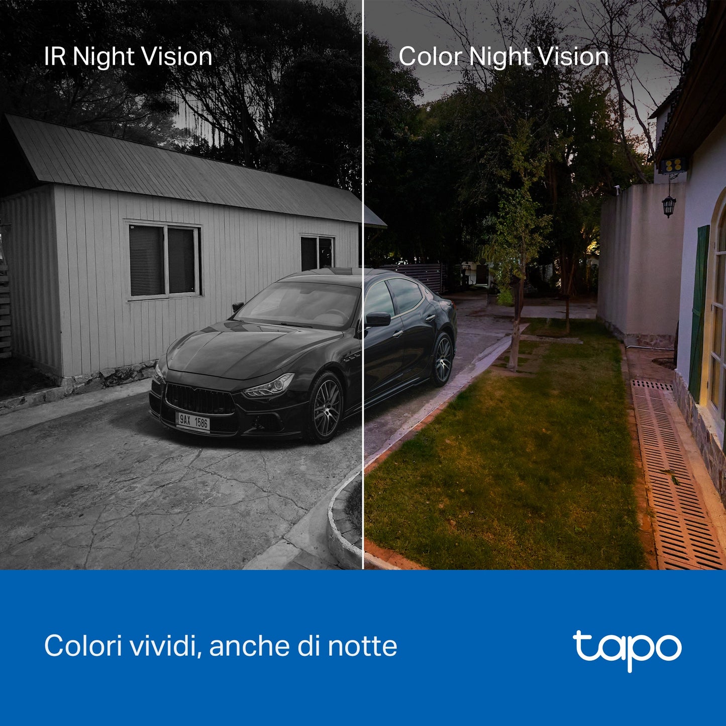 Tapo C610 KIT Telecamera WiFi Esterno 2K 3MP Senza Fili con Pannello Solare, 360° PTZ, Batteria 6700mAh