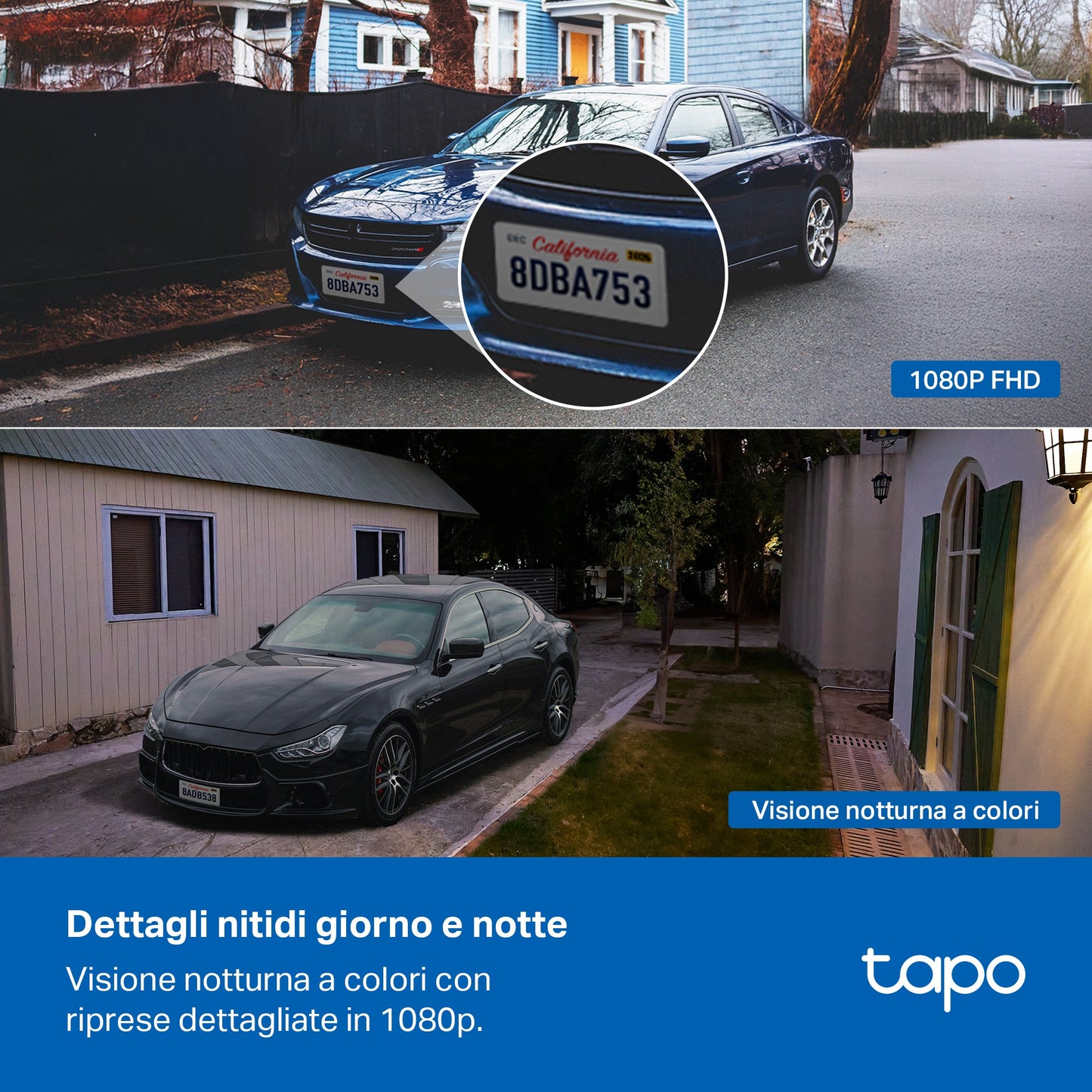 Tapo C400 KIT Telecamera Wi-Fi Esterno a Batteria FHD 2MP con Panello Solare, Visione Notturna a Colori