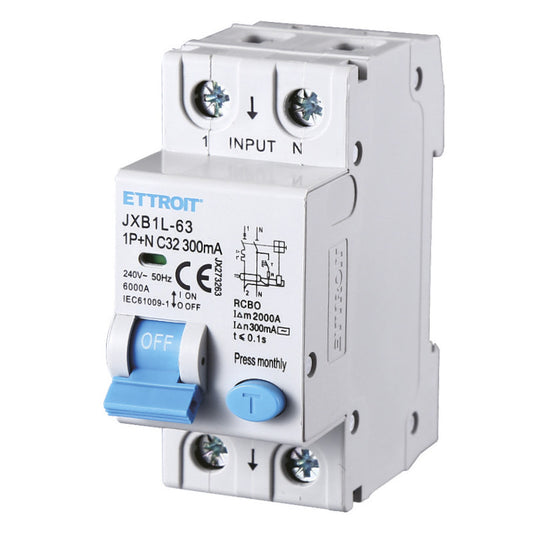 ET 633 - ETTROIT Magnetotermico Differenziale 1P+N 32A 300mA 220V-6KA - Mod. JX273263