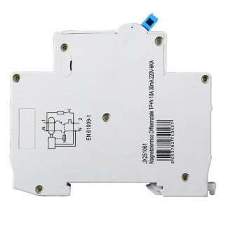 ET 690 - ETTROIT Magnetotermico Differenziale 1P+N 10A 30mA 220V-6KA - Mod. JX251061