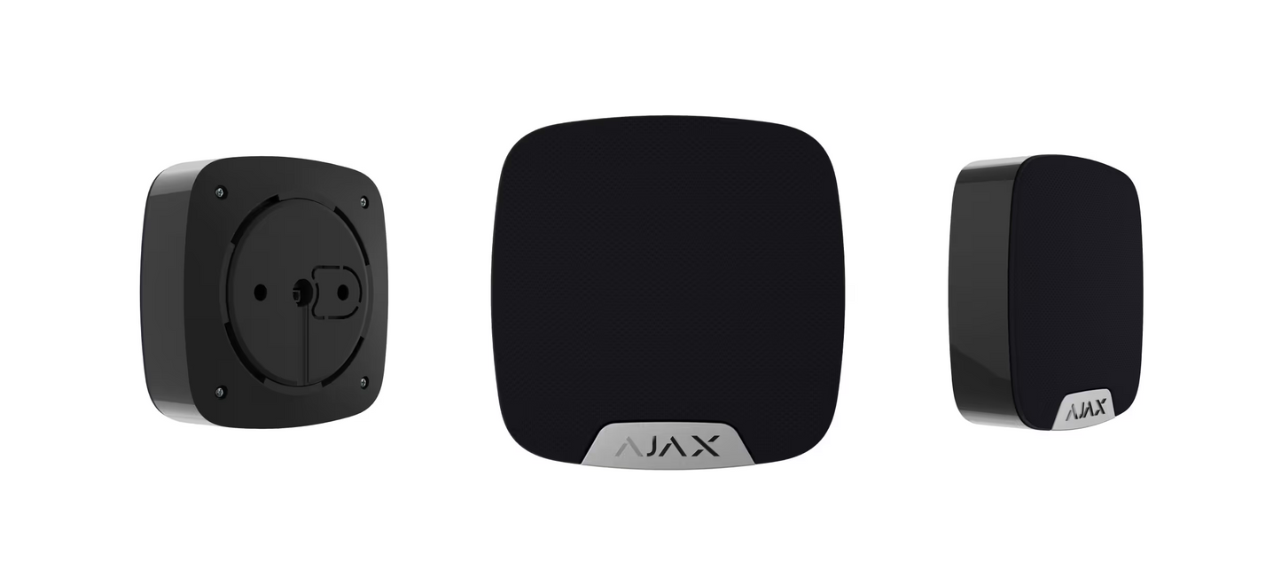 Ajax - Sirena wireless con connettore LED (HomeSiren Jeweller) 38110.11.BL1/38111.11.WH1