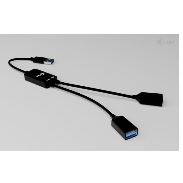 HUB USB-A CAVO Flessibile a 2 porte (2x USB-A) [U3CBLHUB2A]