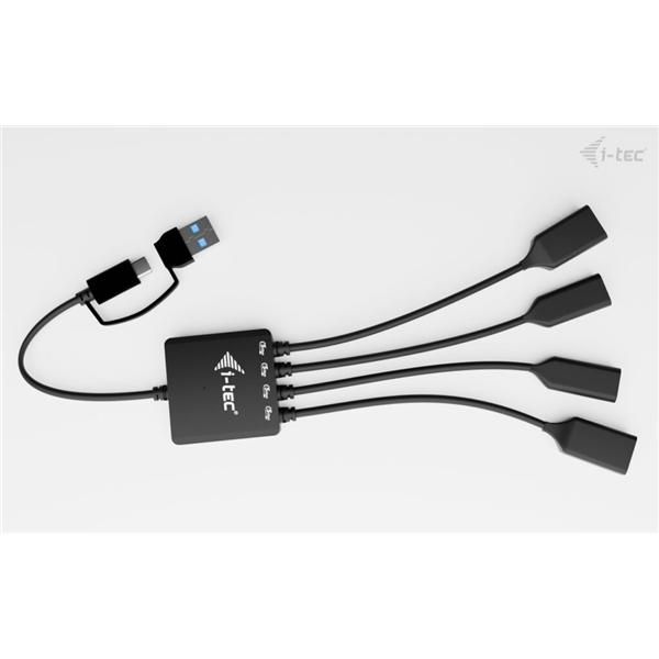 Cavo HUB USB-C/USB-A a 4 porte (2x USB-C, 2x USB-A) [CACBLHUB2A2C]