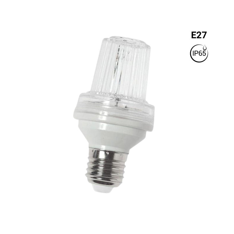 Lampadina E27 effetto strobo