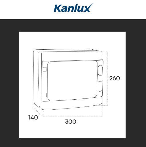Kanlux Ideal Centralino da Parete 1x12P Compatibile con Sistemi Fotovoltaici IK10 Colore Grigio - mod. 38452