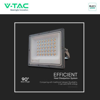 V-Tac VT-44030CCT Faro LED 30W Faretto SMD IP65 LED Sostituibili CCT Changing Color 3in1 Colore Grigio - SKU 23613