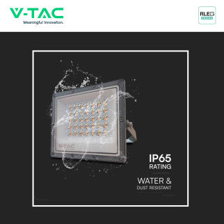 V-Tac VT-44030CCT Faro LED 30W Faretto SMD IP65 LED Sostituibili CCT Changing Color 3in1 Colore Grigio - SKU 23613