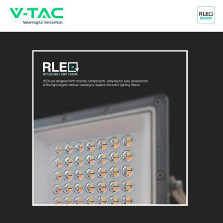 V-Tac VT-44030CCT Faro LED 30W Faretto SMD IP65 LED Sostituibili CCT Changing Color 3in1 Colore Grigio - SKU 23613