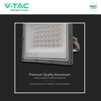 V-Tac VT-44030CCT Faro LED 30W Faretto SMD IP65 LED Sostituibili CCT Changing Color 3in1 Colore Grigio - SKU 23613