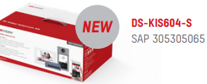 aH Kit Videocitofono Monofamiliare Hikvision IP- DS-KIS604-S
