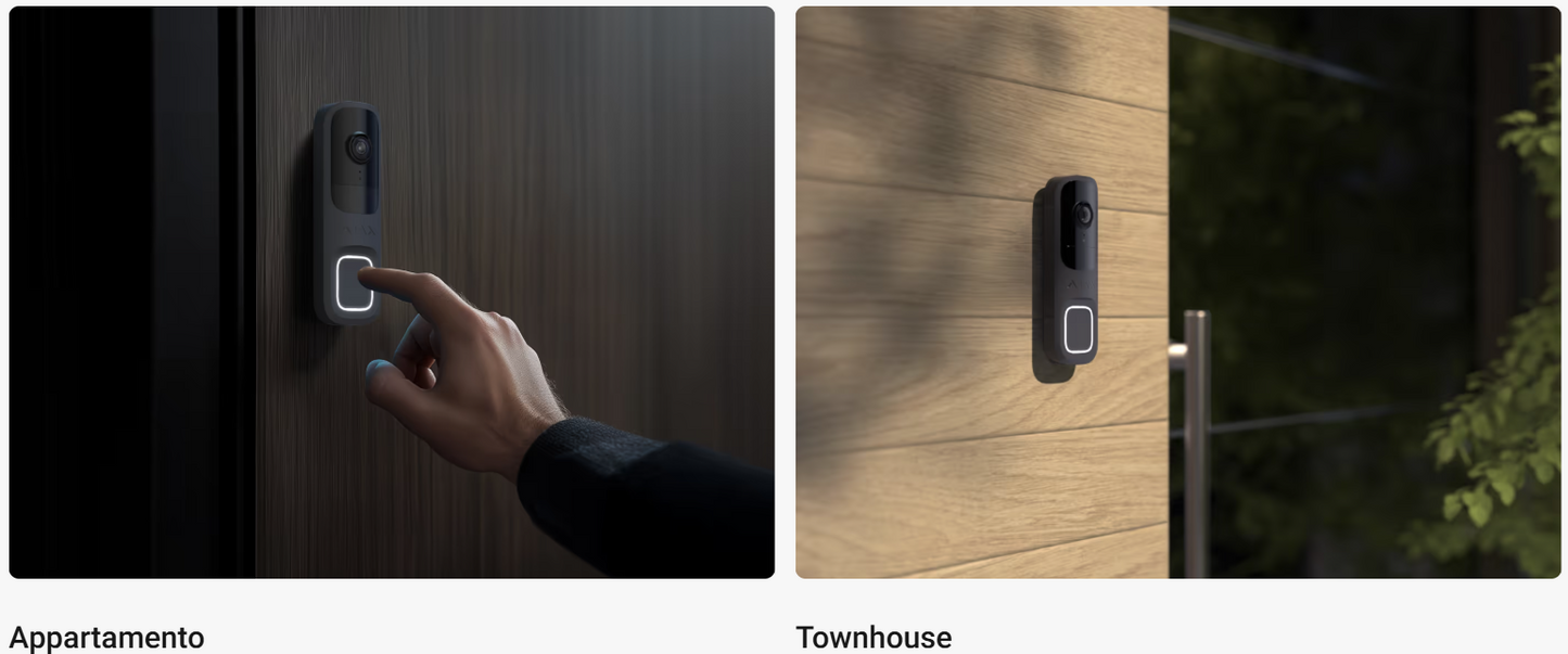 Ajax - Videocitofono con IA integrata, sensore PIR e controllo tramite le app (DoorBell)