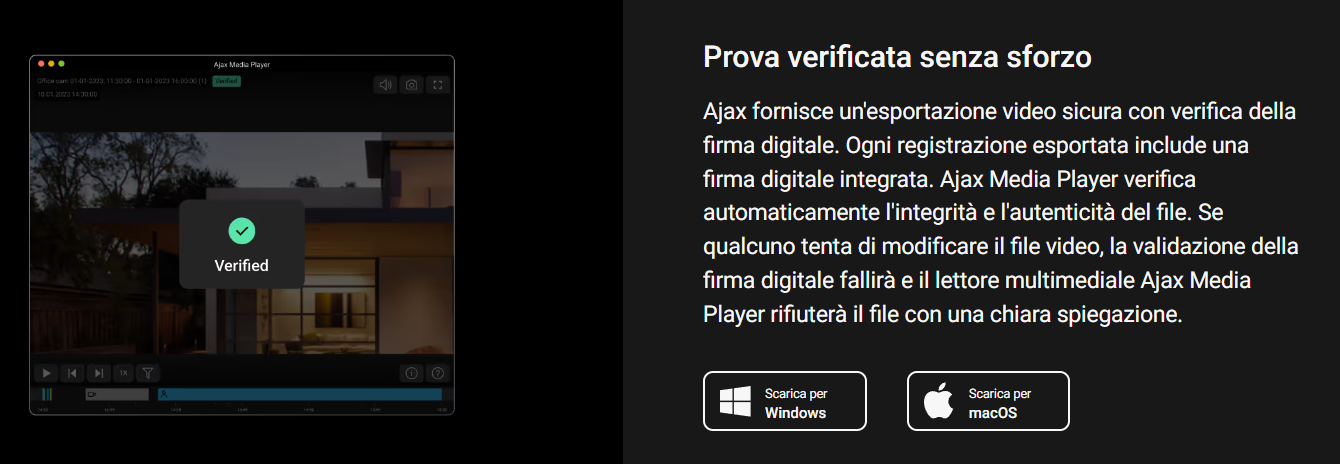 Ajax - Videocitofono con IA integrata, sensore PIR e controllo tramite le app (DoorBell)