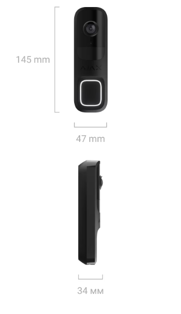 Ajax - Videocitofono con IA integrata, sensore PIR e controllo tramite le app (DoorBell)
