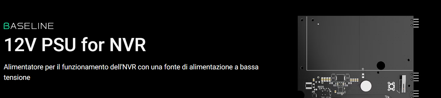 Ajax - Alimentatore per il funzionamento dell'NVR con una fonte di alimentazione a bassa tensione - 12V PSU for NVR