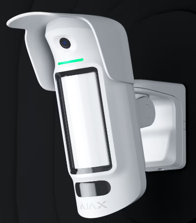 Ajax - Rilevatore di movimento a tenda wireless a doppia tecnologia con possibilità estese di foto-verifica. Per l'installazione all'esterno a un'altezza di 2–4 m. - CurtainCam Outdoor HighMount (PhOD) Jeweller