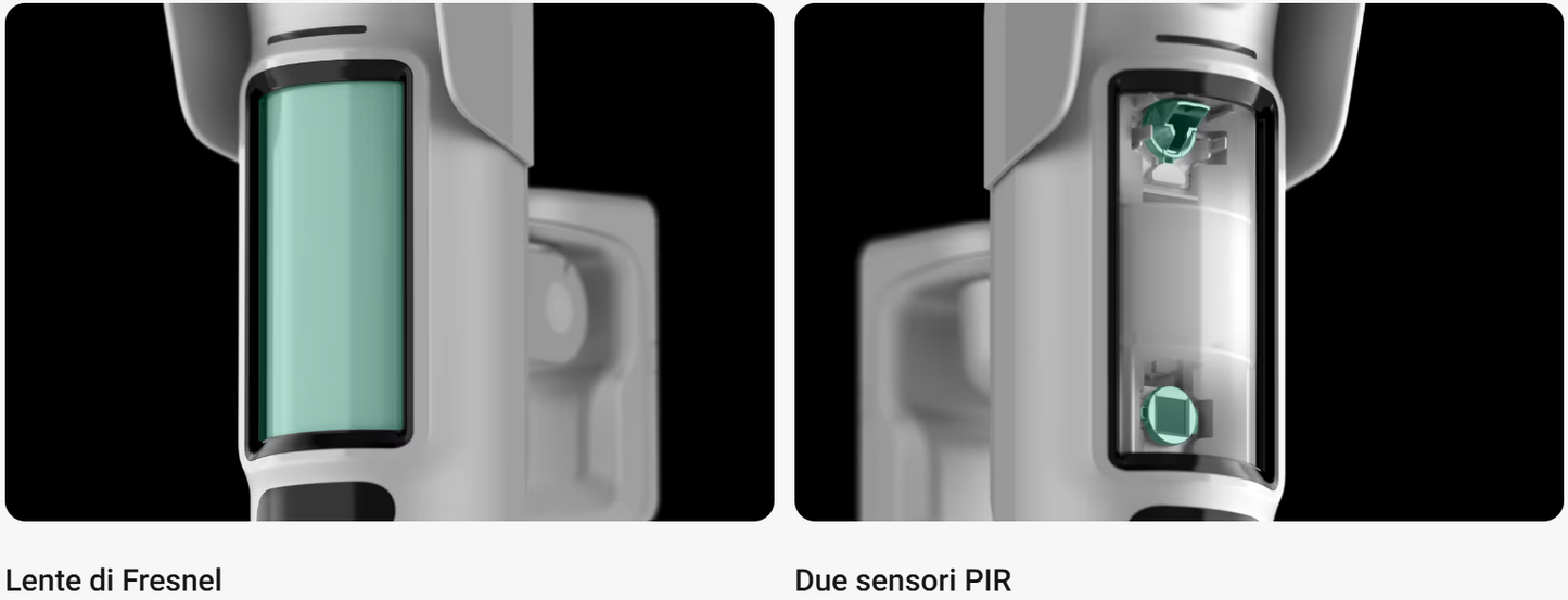 Ajax - Rilevatore di movimento a tenda wireless a doppia tecnologia con possibilità estese di foto-verifica. Per l'installazione all'esterno a un'altezza di 2–4 m. - CurtainCam Outdoor HighMount (PhOD) Jeweller