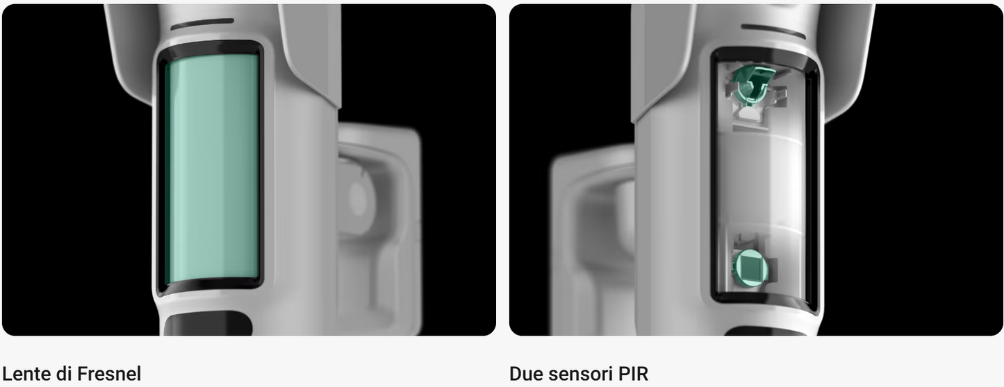 Ajax - Rilevatore di movimento a tenda wireless a doppia tecnologia con possibilità estese di foto-verifica. Per l'installazione all'esterno a un'altezza di 2–4 m. - CurtainCam Outdoor HighMount (PhOD) Jeweller