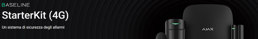 Ajax - StarterKit (4G) - Hub 2 4G+ MotionPtotect + DoorProtect + SpaceControl