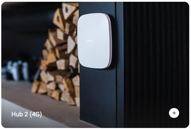 Ajax - StarterKit (4G) - Hub 2 4G+ MotionPtotect + DoorProtect + SpaceControl