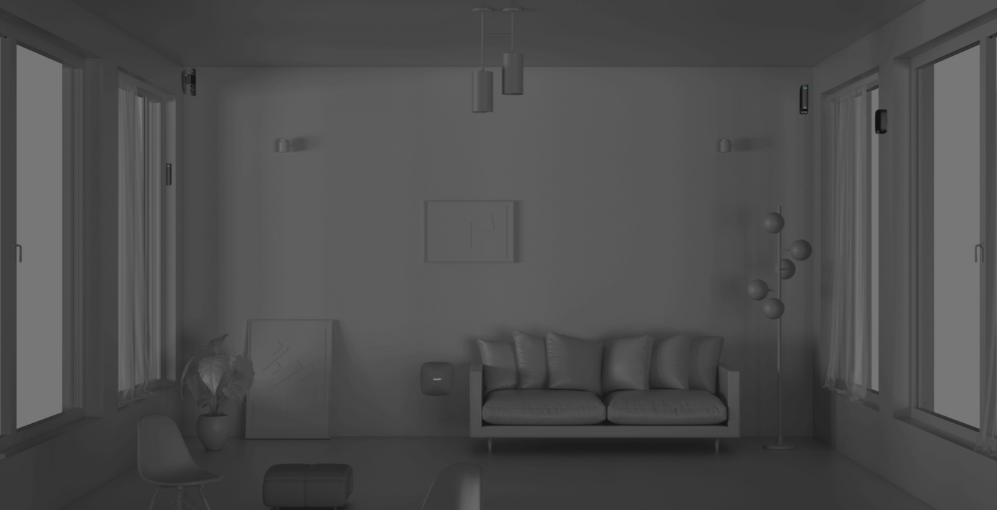 Ajax - StarterKit (4G) - Hub 2 4G+ MotionPtotect + DoorProtect + SpaceControl
