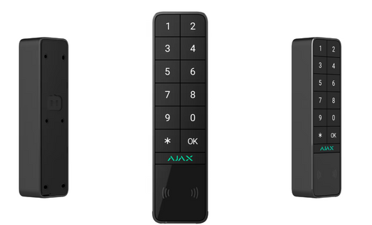 Ajax - Tastiera wireless che supporta l'autenticazione tramite Pass, Tag, smartphone e codici. Per uso in ambienti esterni e interni. - KeyPad Outdoor Jeweller