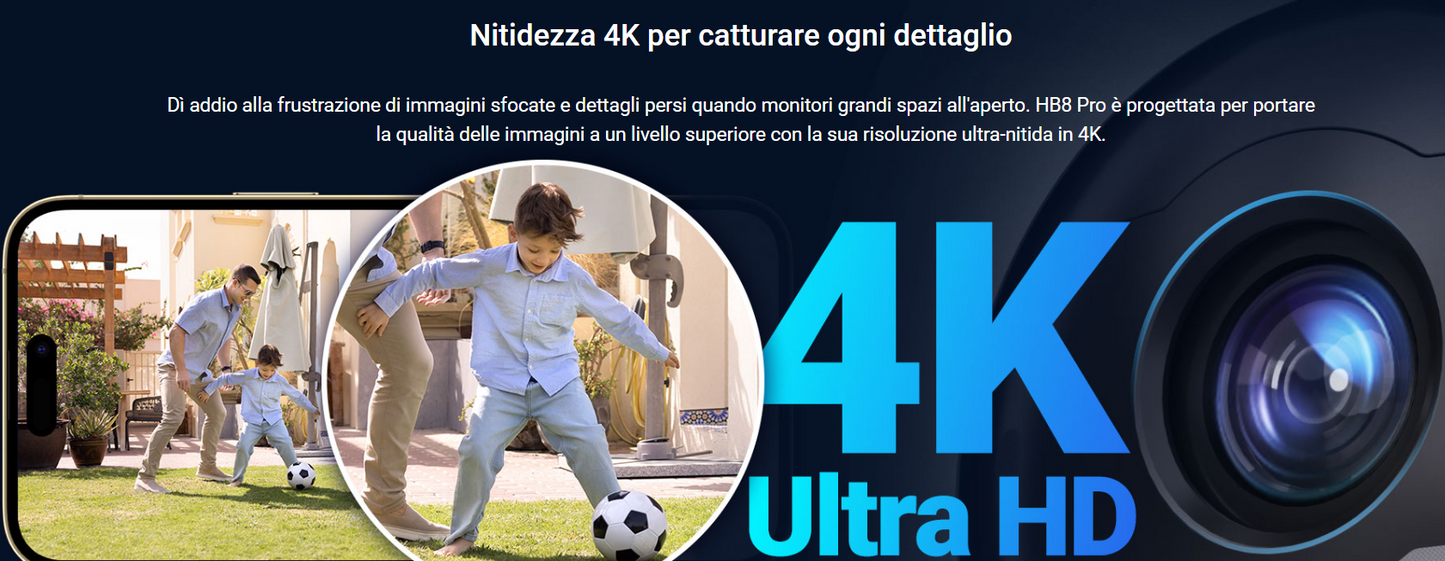 -🔥 Offerta a tempo – 182,99€ - valida fino al 26/02/26 al CHECKOUT - EZVIZ - CB8 Lite 4G LTE Telecamera Esterno Senza Fili, 2K+/4MP 360° PTZ con Batteria