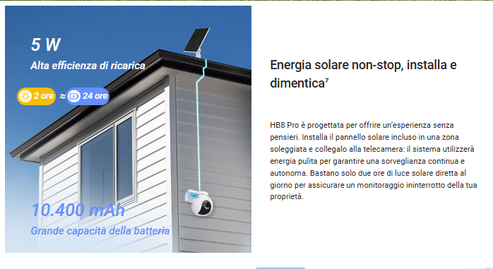 -🔥 Offerta a tempo – 182,99€ - valida fino al 26/02/26 al CHECKOUT - EZVIZ - CB8 Lite 4G LTE Telecamera Esterno Senza Fili, 2K+/4MP 360° PTZ con Batteria