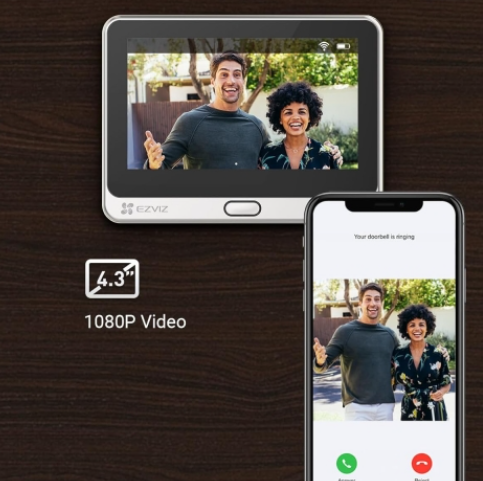 -🔥 Offerta a tempo – 149,99€ - valida fino al 26/02/26 al CHECKOUT - EZVIZ - DP2C - Spioncino elettronico connesso per porta d'ingresso