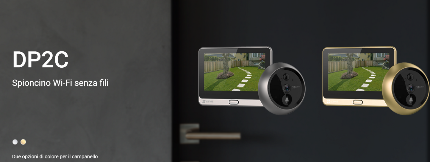 -🔥 Offerta a tempo – 149,99€ - valida fino al 26/02/26 al CHECKOUT - EZVIZ - DP2C - Spioncino elettronico connesso per porta d'ingresso