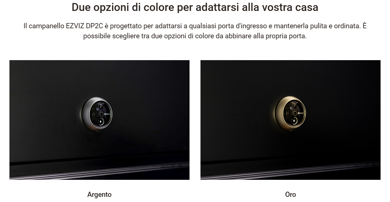 -🔥 Offerta a tempo – 149,99€ - valida fino al 26/02/26 al CHECKOUT - EZVIZ - DP2C - Spioncino elettronico connesso per porta d'ingresso
