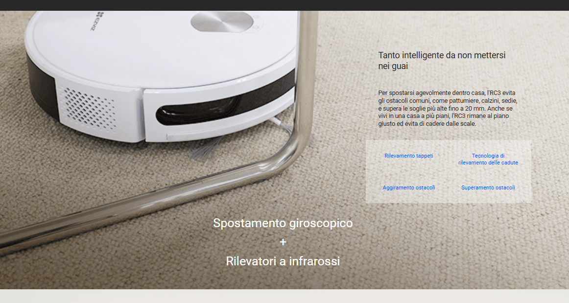-🔥 Offerta a tempo – 121,99€ - valida fino al 26/02/26 al CHECKOUT - EZVIZ - CS-RC3 Robot Aspirapolvere con Navigazione Intelligente 30 W Bianco
