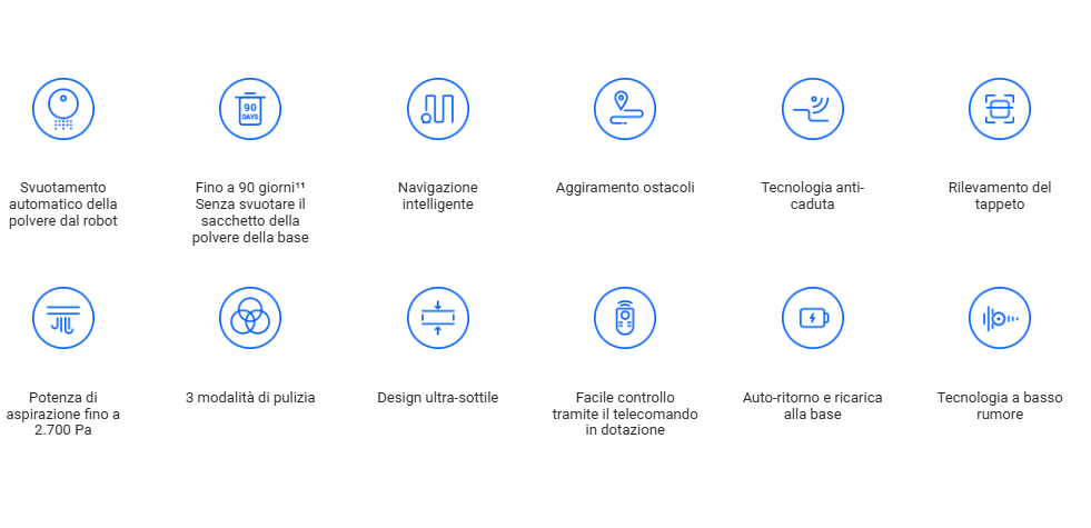 -🔥 Offerta a tempo – 182,99€ - valida fino al 26/02/26 al CHECKOUT - EZVIZ -RC3 Plus - Robot Aspirapolvere con Base a Svuotamento Automatico Polvere