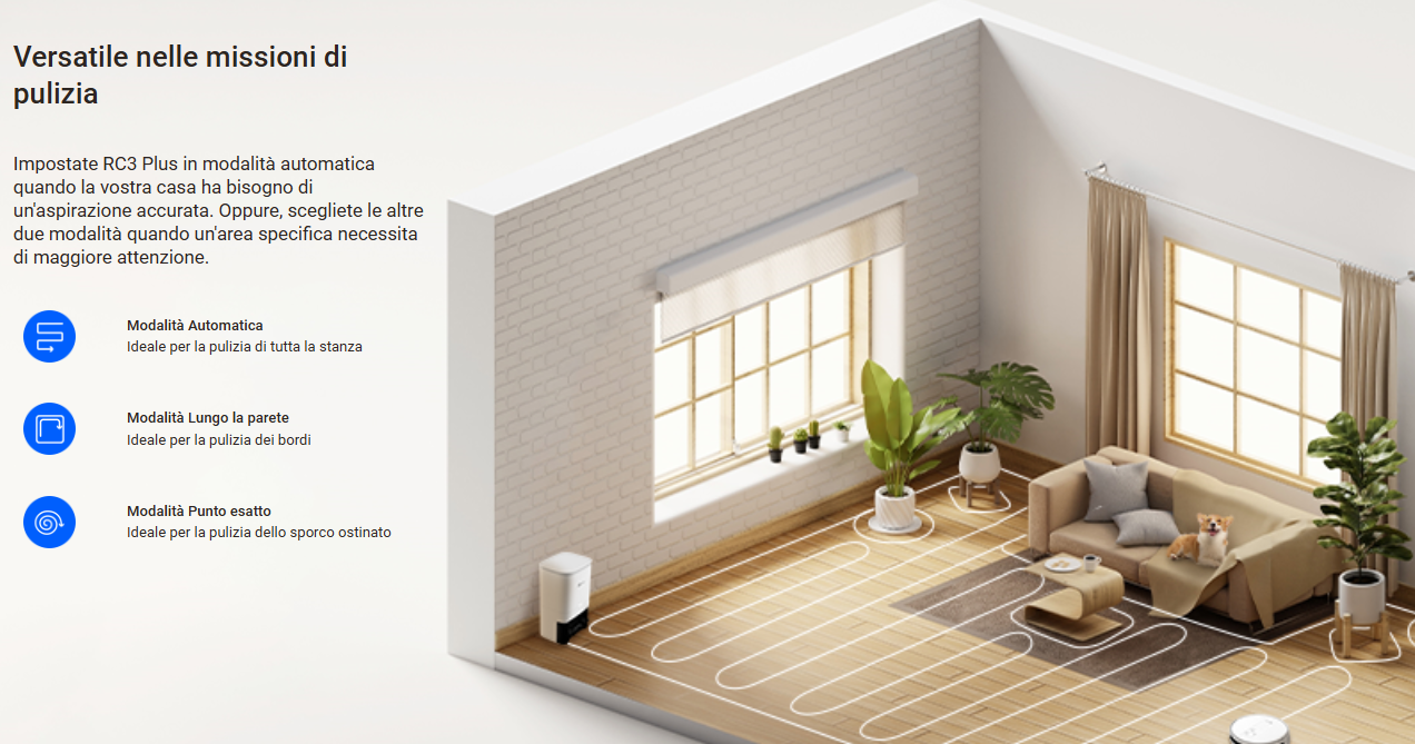 -🔥 Offerta a tempo – 182,99€ - valida fino al 26/02/26 al CHECKOUT - EZVIZ -RC3 Plus - Robot Aspirapolvere con Base a Svuotamento Automatico Polvere