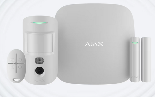 Ajax - StarterKit Cam (2G) - Hub 2G+ MotionCam + DoorProtect + SpaceControl Jeweller