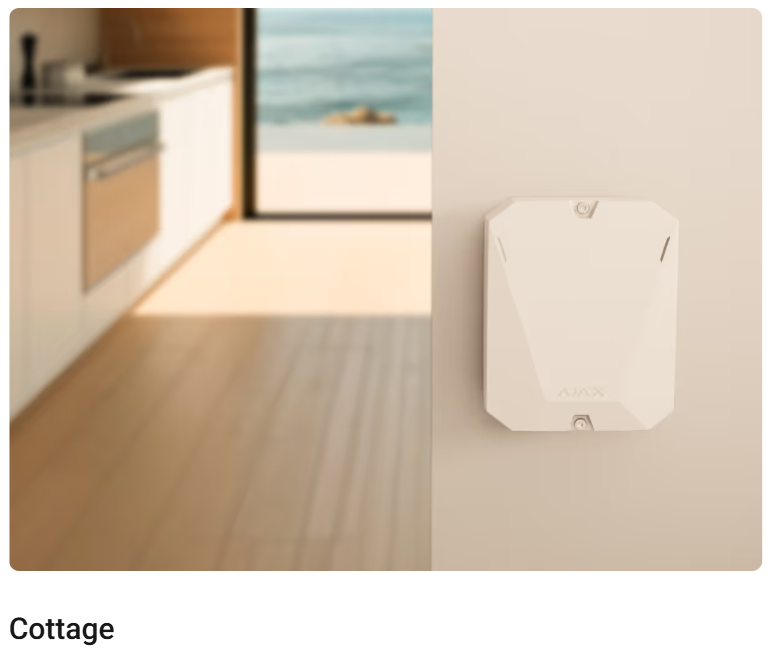 Ajax - Hub BP Jeweller - Unità centrale wireless alimentata a batteria. 149623.263.BL1 - 149624.263.WH1