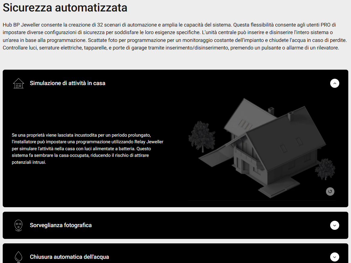 Ajax - Hub BP Jeweller - Unità centrale wireless alimentata a batteria. 149623.263.BL1 - 149624.263.WH1