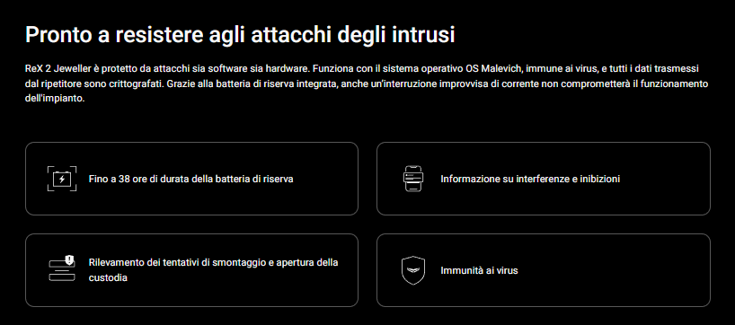 Ajax - ReX 2 Jeweller Ripetitore wireless con il supporto di foto-verifica e connessione Ethernet. 38208.106.BL1 - 38207.106.WH1