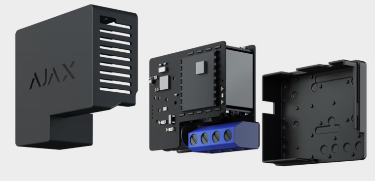 Ajax - WallSwitch Jeweller - Relè di potenza wireless per controllare l'alimentazione a 110/230 V~ da remoto 38189.13.BL1