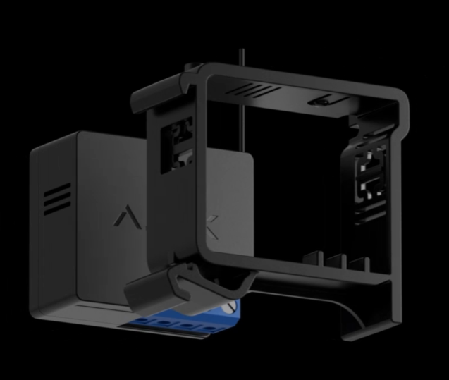 Ajax - DIN Holder - Supporto per fissare Relay o WallSwitch su una guida DIN 51170.132.BL