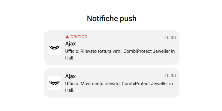 Ajax - Rilevatore di movimento e di rottura vetri wireless, ignora gli animali domestici ( CombiProtect Jeweller)  38096.06.BL1