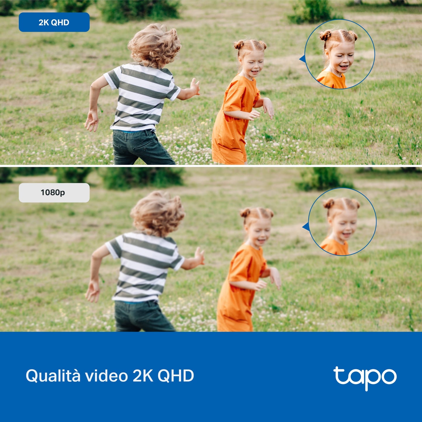 Tapo C520WS Telecamera Wi-Fi Esterno 2K 4MP, 360° Visuale, Visione Notturna a Colori Starlight, Wi-Fi/Ethernet, ⚠️Non a batteria