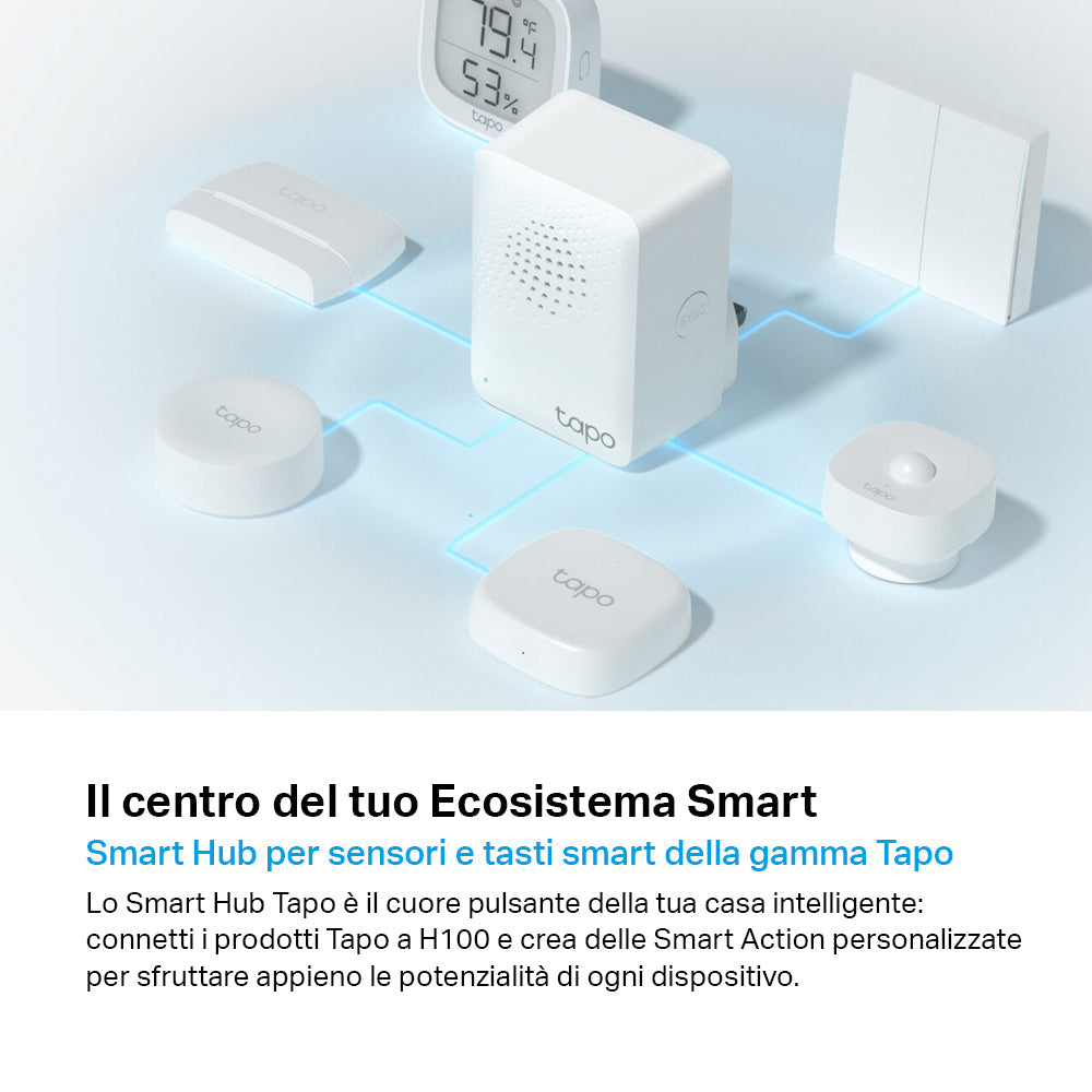 Tapo H100 Smart Hub, Allarme e Campanello Integrato