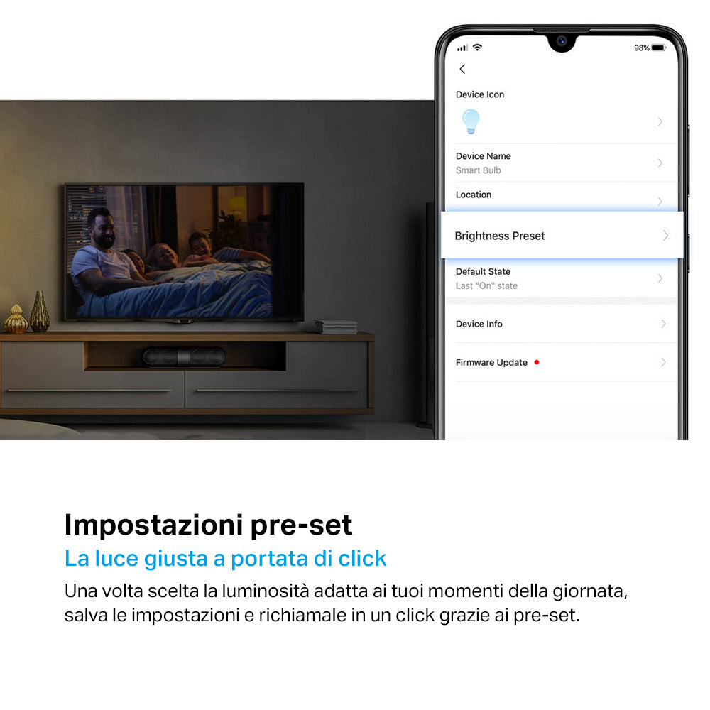 Tapo L510E Lampadina LED Smart Wi-Fi Dimmerabile 2700K E27, Controllo Vocale con Alexa