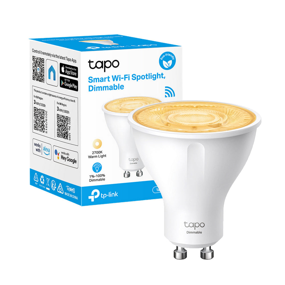 Tapo L610 Faretto LED Smart Wi-Fi Dimmerabile GU10, Controllo Vocale con Alexa