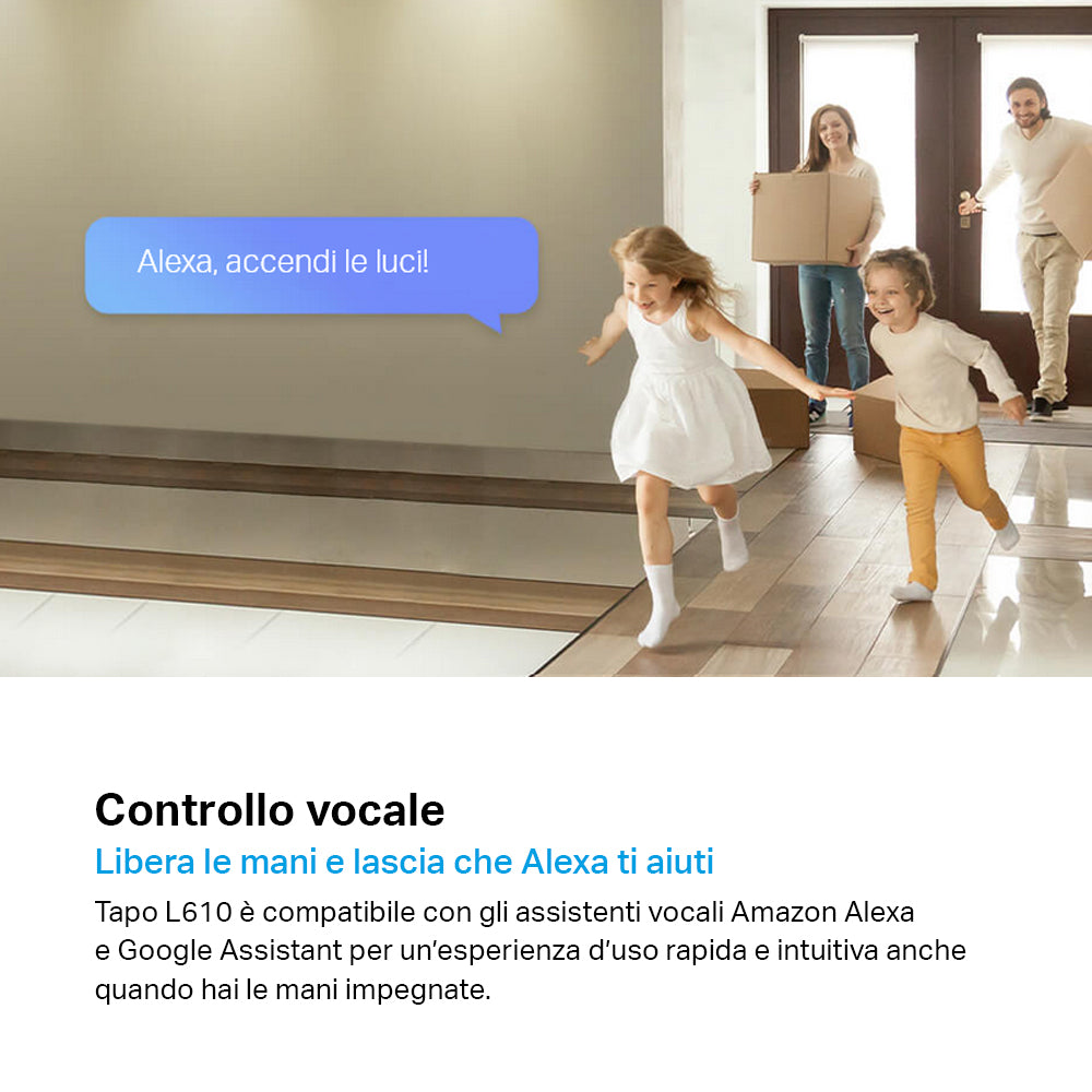 Tapo L610 Faretto LED Smart Wi-Fi Dimmerabile GU10, Controllo Vocale con Alexa