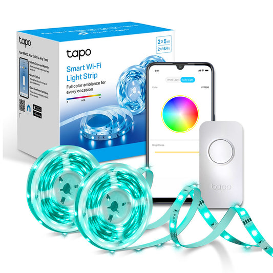 Tapo L900-10 Striscia LED Smart Wi-Fi Multicolore 2x5m, Controllo Vocale con Alexa
