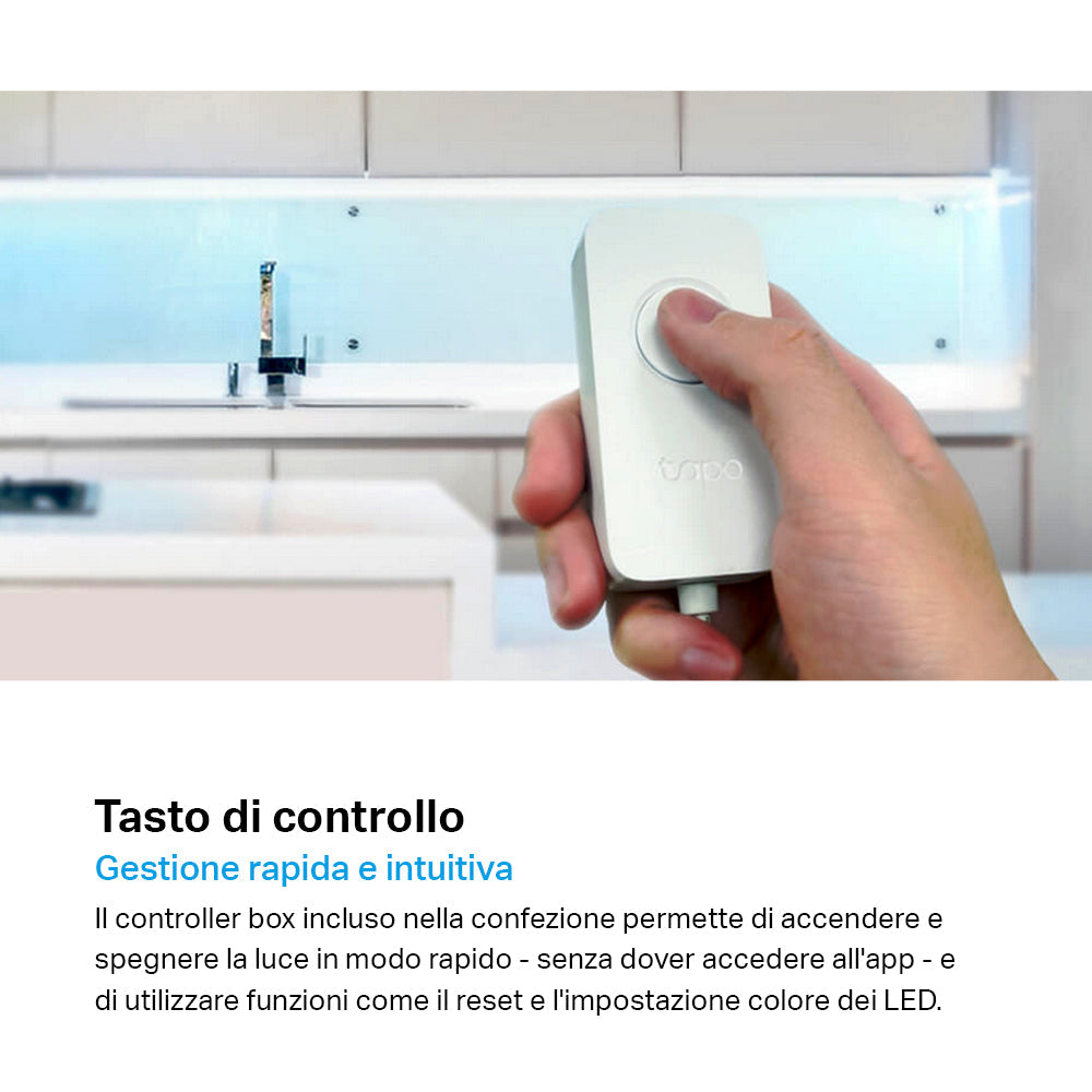 Tapo L900-10 Striscia LED Smart Wi-Fi Multicolore 2x5m, Controllo Vocale con Alexa